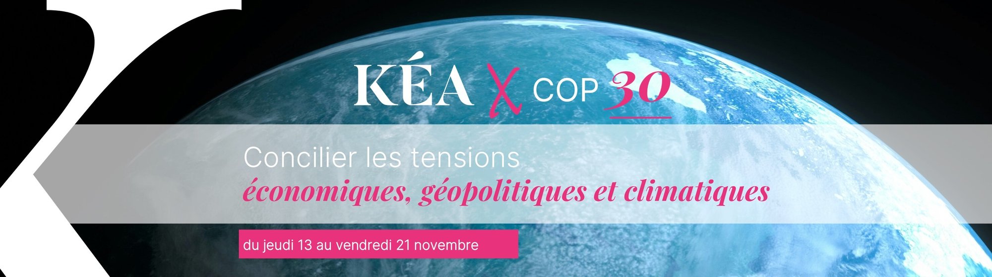 Bannière programme Kea COP30 landing page Bannière programme Kea COP30 landing page