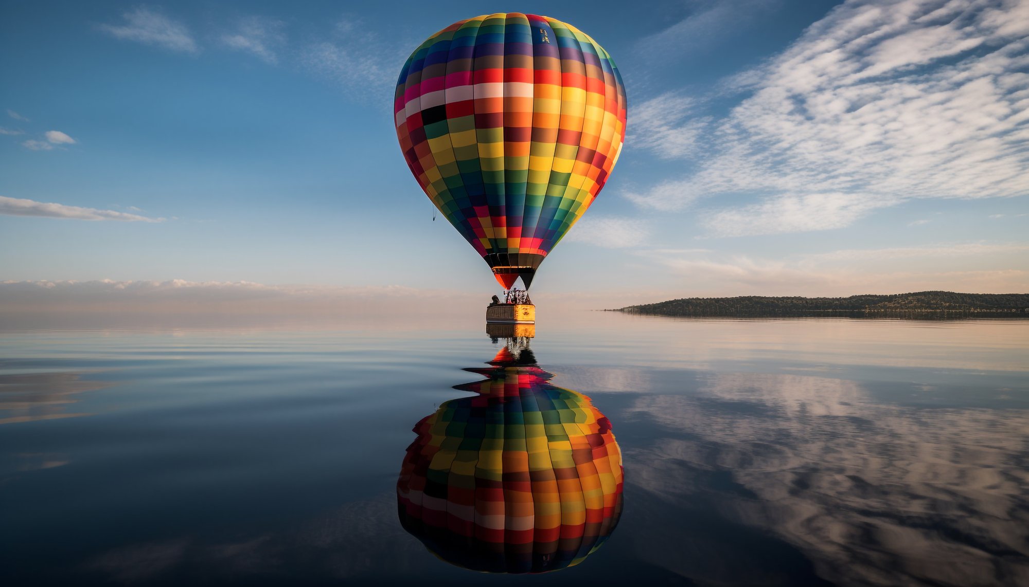 voler-haut-dans-montgolfiere-multicolore-generee-par-ia